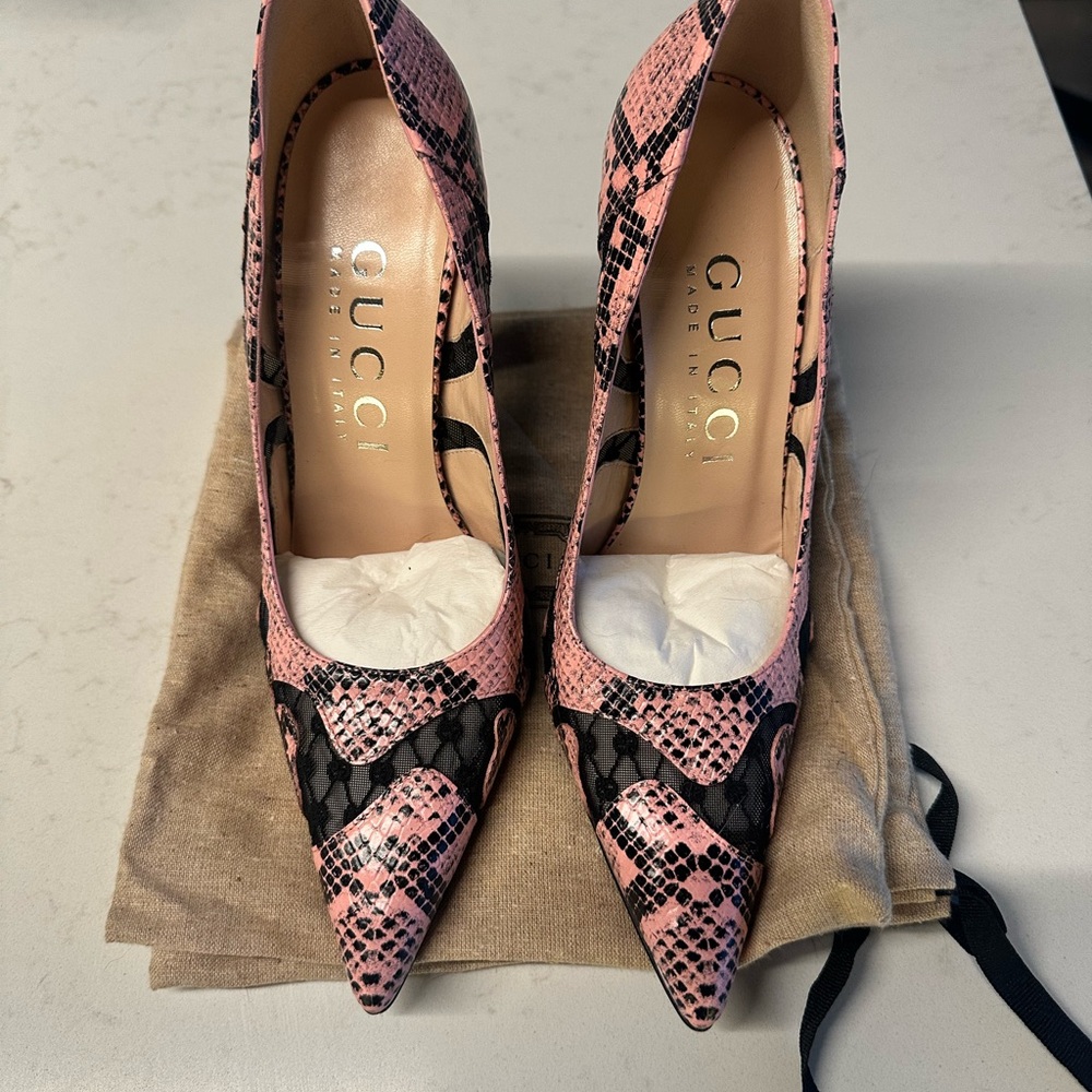 Gucci Python Pumps - image 1